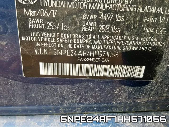 5NPE24AF7HH571056 фото 2