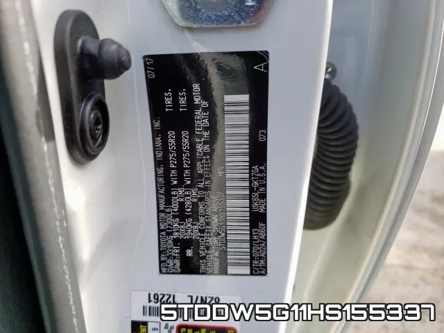 5TDDW5G11HS155337 фото 2