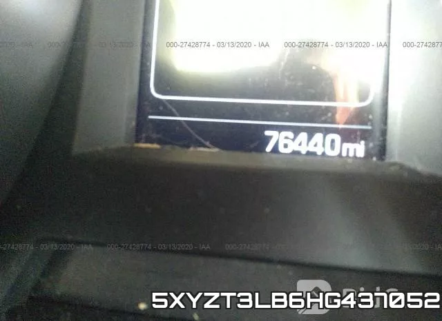 5XYZT3LB6HG437052 фото 5