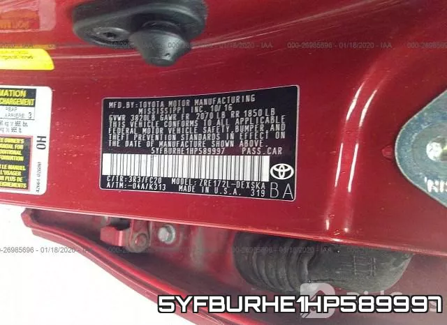 5YFBURHE1HP589997 фото 10