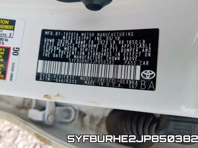 5YFBURHE2JP850382 фото 2