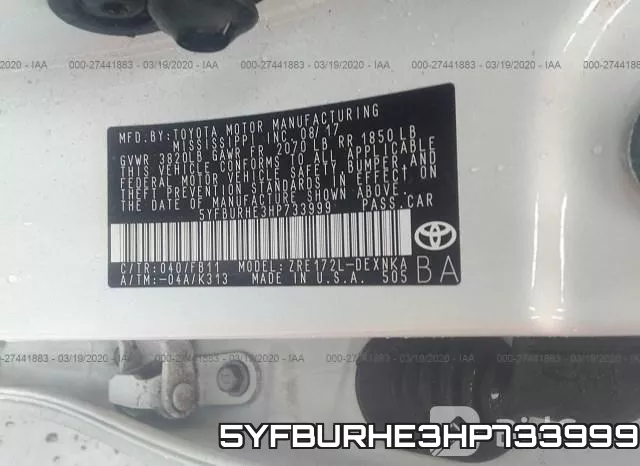 5YFBURHE3HP733999 фото 8