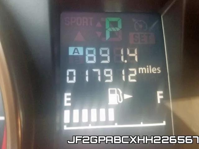 JF2GPABCXHH226567 фото 9