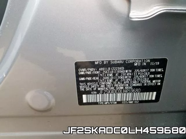 JF2SKADC0LH459680 фото 2