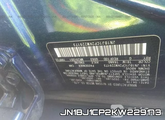 JN1BJ1CP2KW229173 фото 10