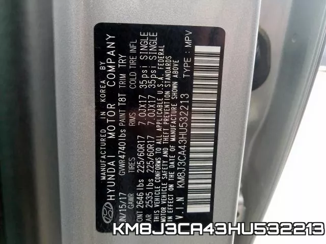 KM8J3CA43HU532213 фото 2