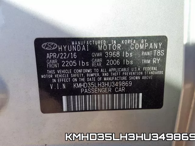 KMHD35LH3HU349869 фото 2