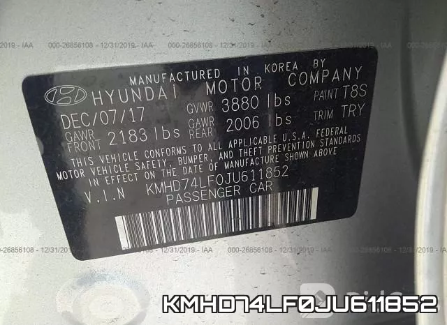 KMHD74LF0JU611852 фото 2