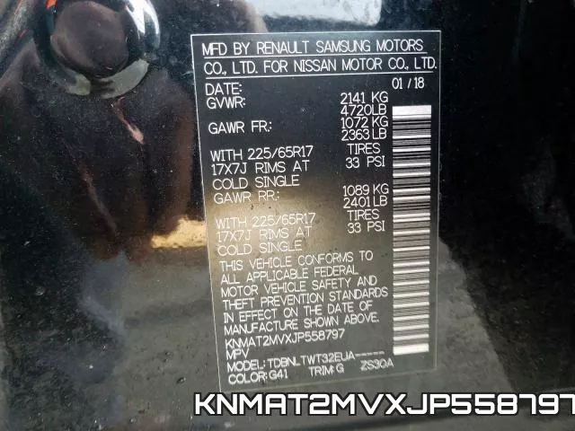 KNMAT2MVXJP558797 фото 2