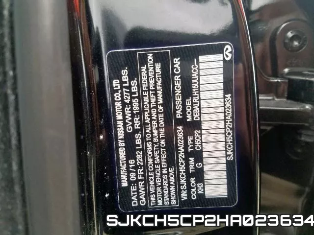 SJKCH5CP2HA023634 фото 2
