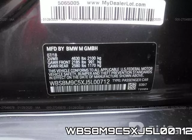 WBS8M9C5XJ5L00712 фото 7