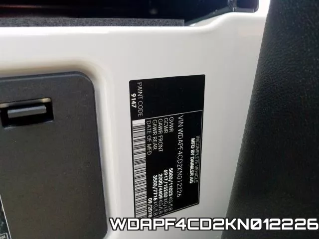 WDAPF4CD2KN012226 фото 2