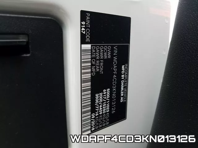 WDAPF4CD3KN013126 фото 2