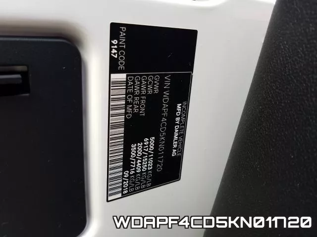 WDAPF4CD5KN011720 фото 2