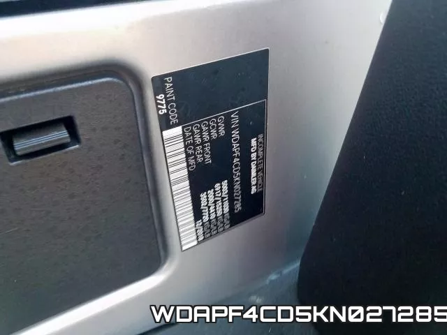 WDAPF4CD5KN027285 фото 2