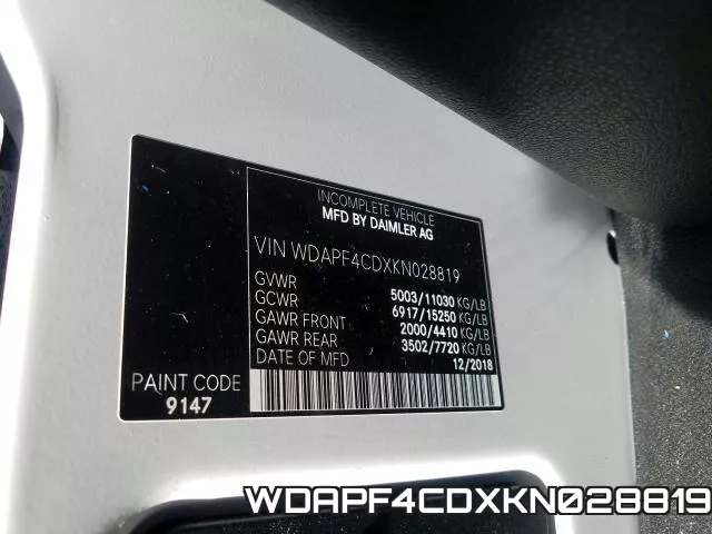 WDAPF4CDXKN028819 фото 2