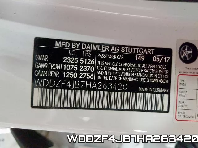 WDDZF4JB7HA263420 фото 2