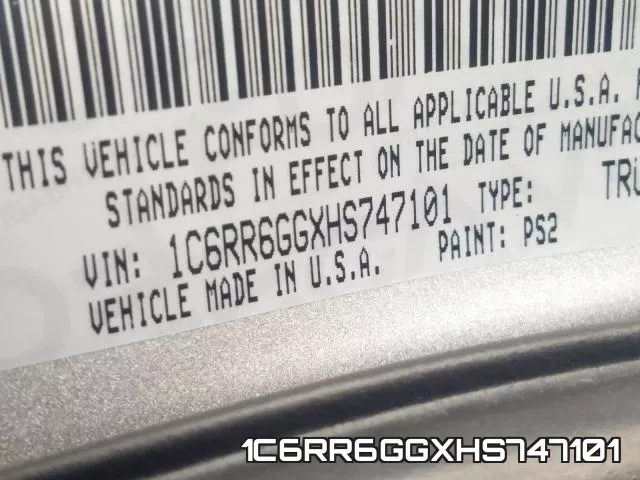 1C6RR6GGXHS747101 фото 2