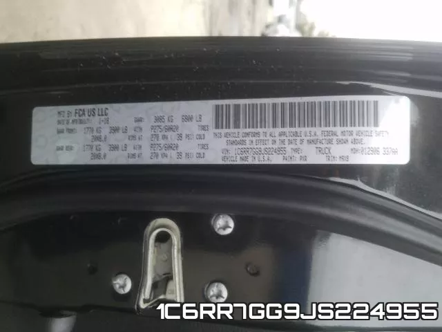 1C6RR7GG9JS224955 фото 2
