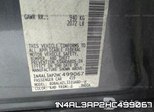 1N4AL3AP2HC499067 фото 6