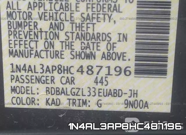 1N4AL3AP8HC487196 фото 6