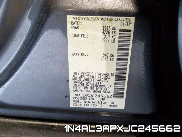 1N4AL3APXJC245662 фото 2