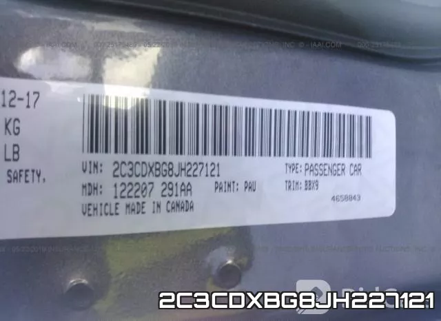 2C3CDXBG8JH227121 фото 7