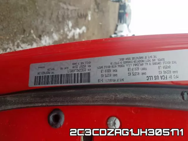 2C3CDZAG1JH305171 фото 2