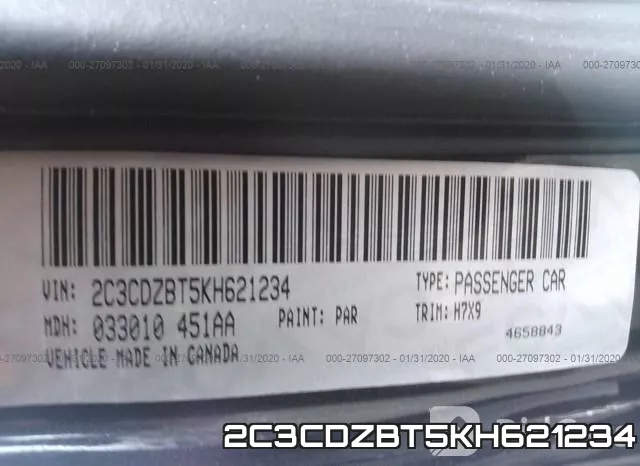 2C3CDZBT5KH621234 фото 8
