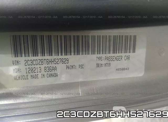 2C3CDZBT6HH527629 фото 5