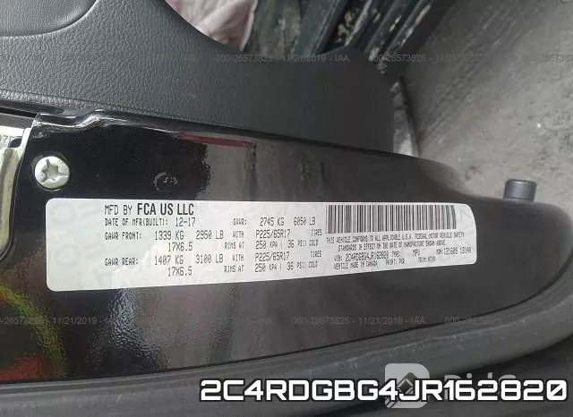2C4RDGBG4JR162820 фото 8
