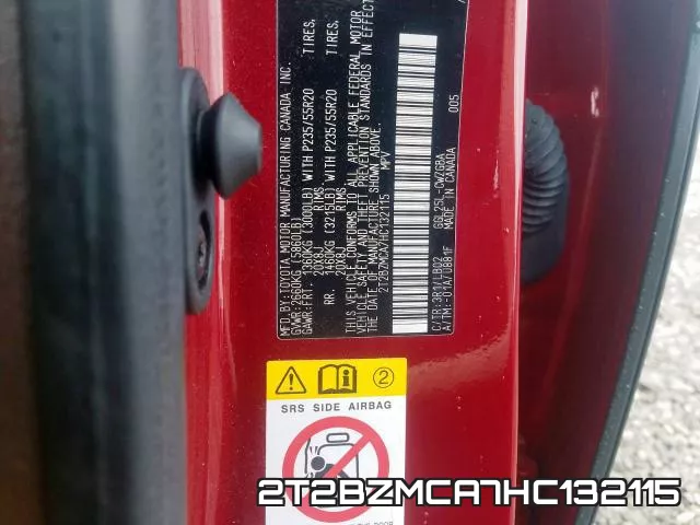 2T2BZMCA7HC132115 фото 2