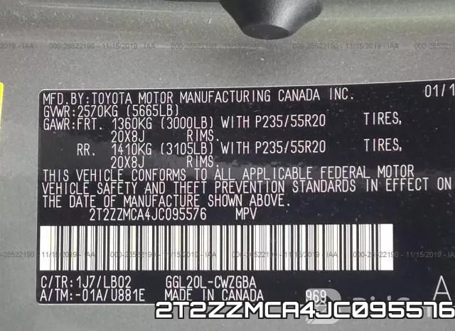 2T2ZZMCA4JC095576 фото 7