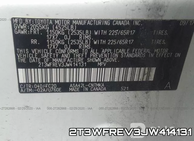 2T3WFREV3JW414131 фото 6