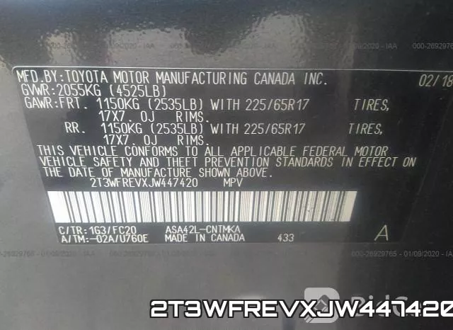 2T3WFREVXJW447420 фото 7