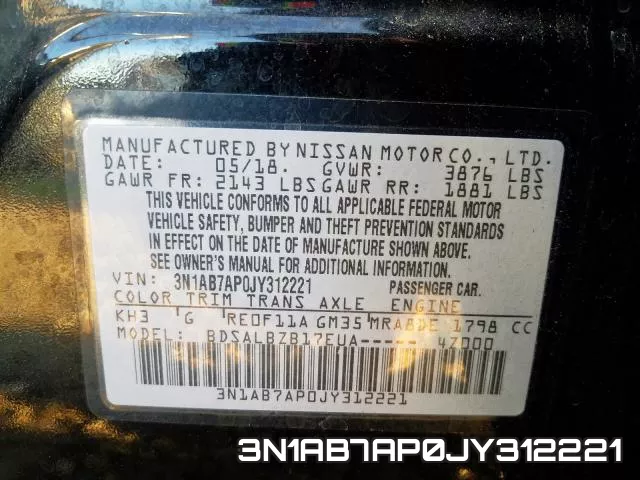 3N1AB7AP0JY312221 фото 2