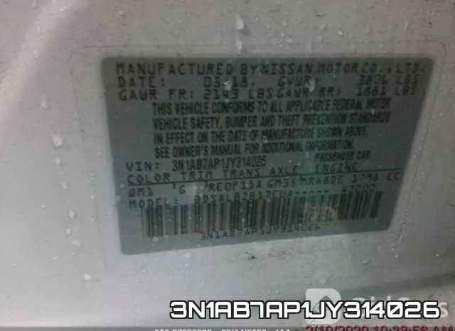 3N1AB7AP1JY314026 фото 8