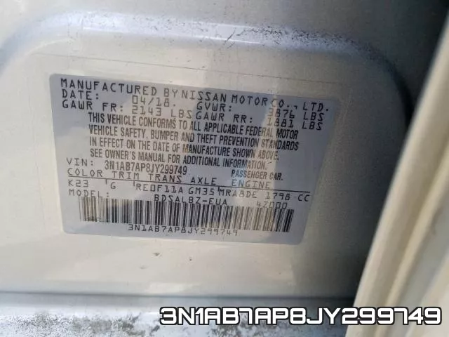 3N1AB7AP8JY299749 фото 2