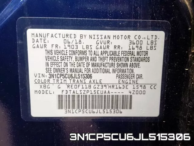 3N1CP5CU6JL515306 фото 2
