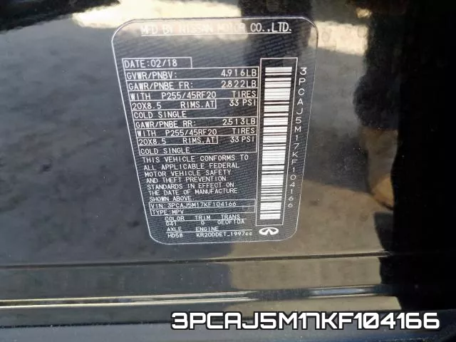 3PCAJ5M17KF104166 фото 2