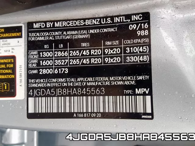 4JGDA5JB8HA845563 фото 2