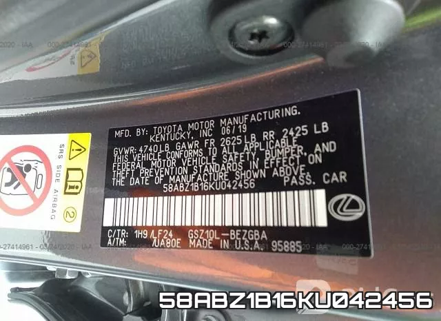 58ABZ1B16KU042456 фото 10