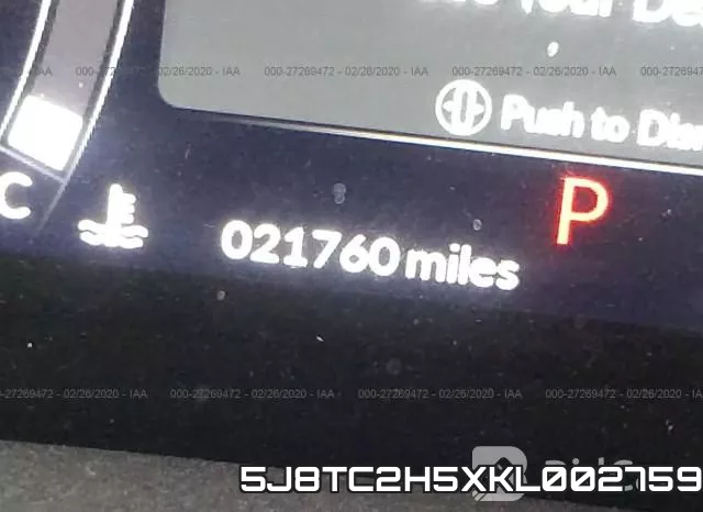 5J8TC2H5XKL002759 фото 4