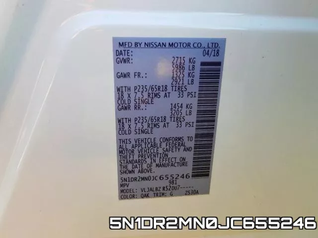 5N1DR2MN0JC655246 фото 2