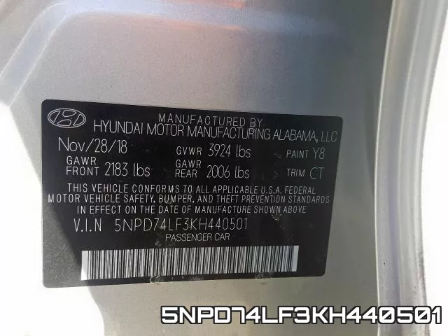 5NPD74LF3KH440501 фото 2