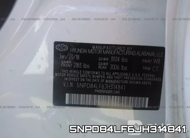 5NPD84LF6JH314841 фото 8