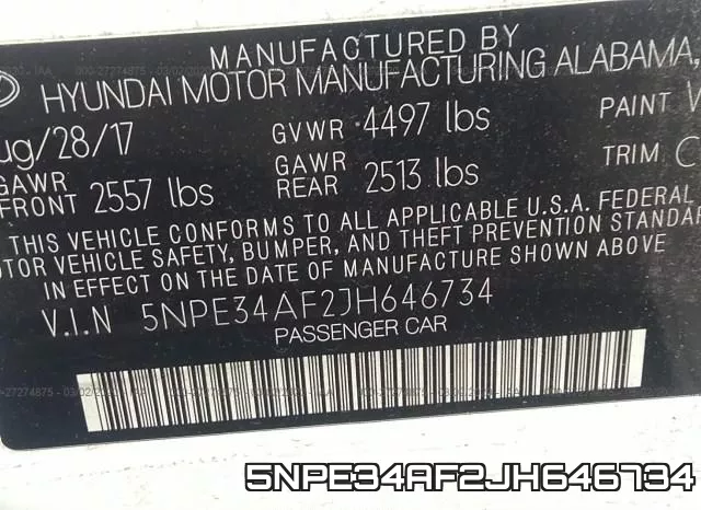 5NPE34AF2JH646734 фото 6