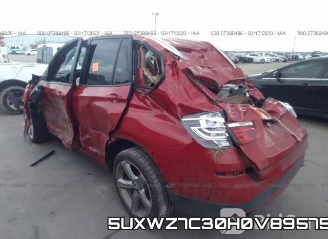 5UXWZ7C30H0V89575 фото 4