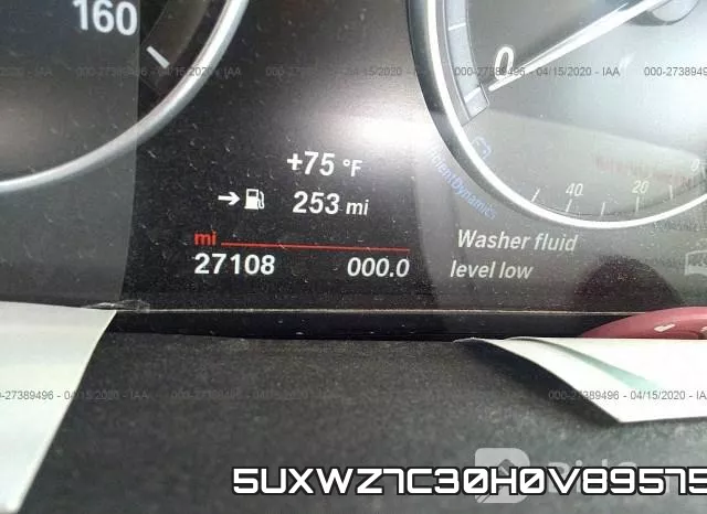 5UXWZ7C30H0V89575 фото 7