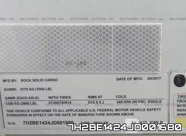 7H2BE1424JD001680 фото 5